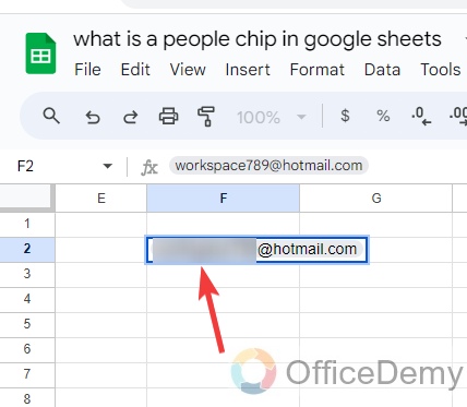 What is a People Chip in Google Sheets 9