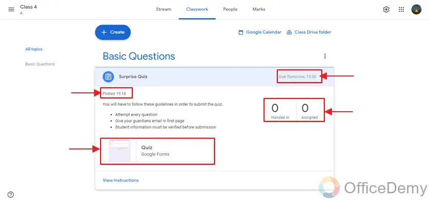 how to assign a google form quiz in google classroom 16