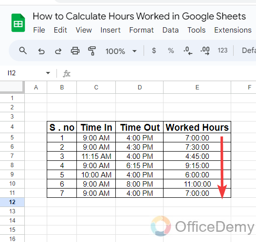 how to calculate hours worked in google sheets 16