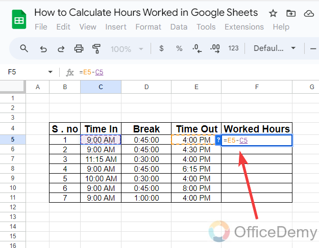 how to calculate hours worked in google sheets 18