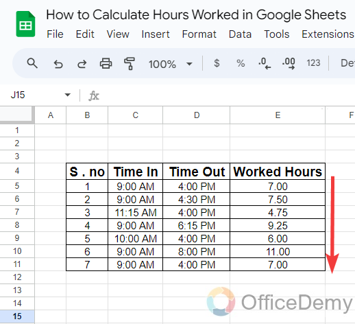 how to calculate hours worked in google sheets 6