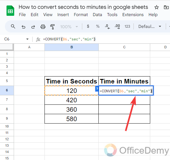 how to convert seconds to minutes in google sheets 10