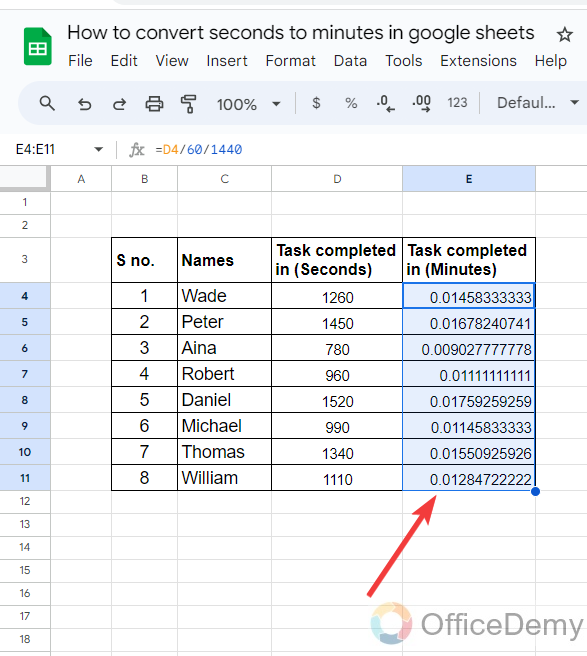 how to convert seconds to minutes in google sheets 15