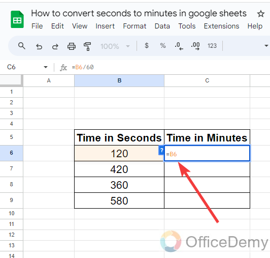 how to convert seconds to minutes in google sheets 2