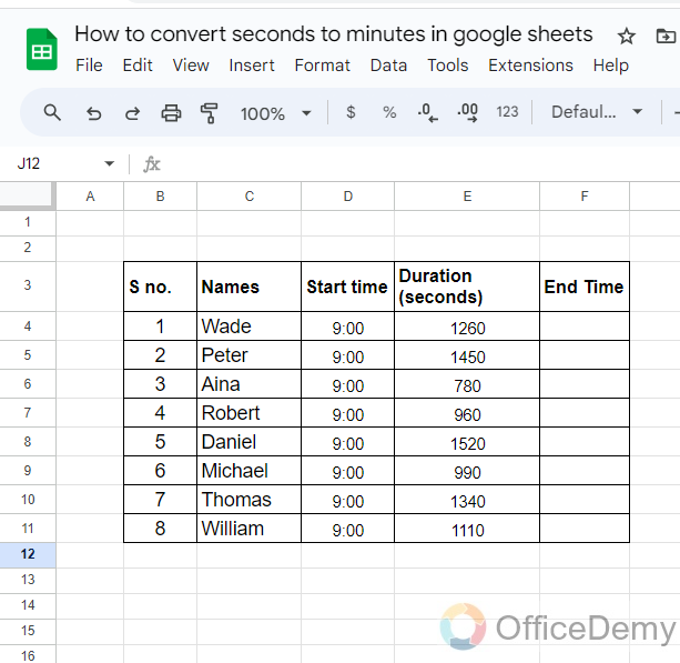 how to convert seconds to minutes in google sheets 20