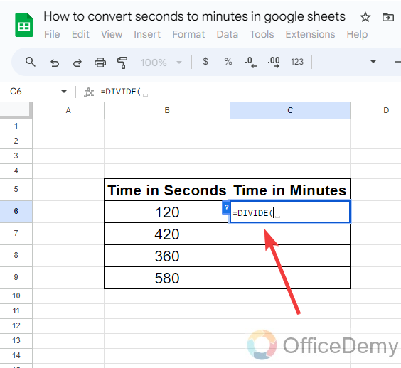 how to convert seconds to minutes in google sheets 4