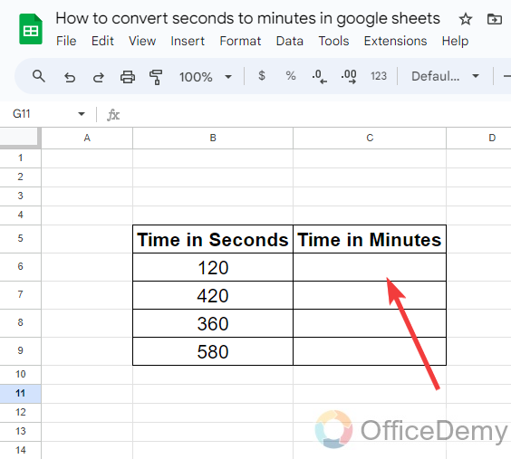how to convert seconds to minutes in google sheets 7