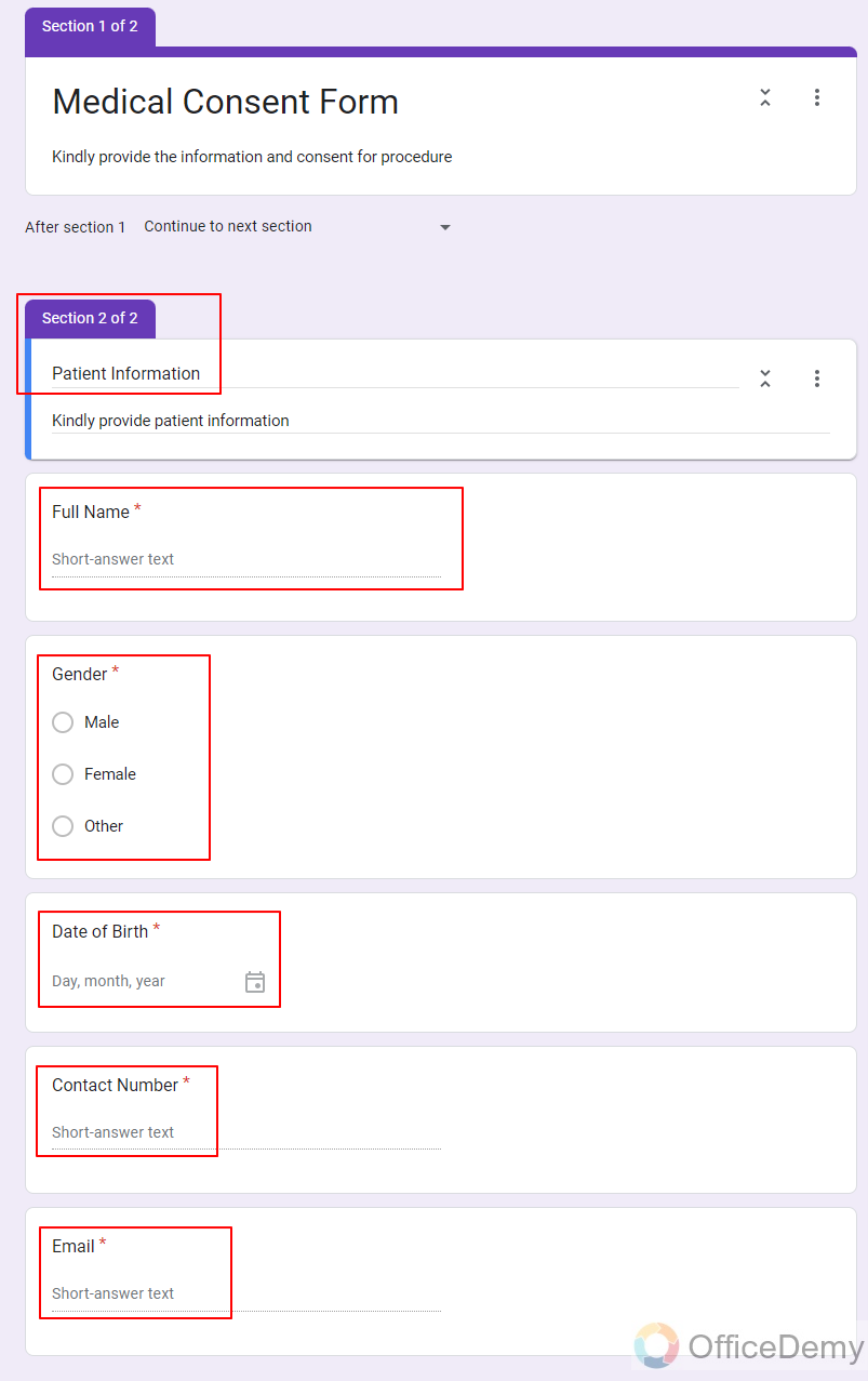 how to create a consent form on google forms 6