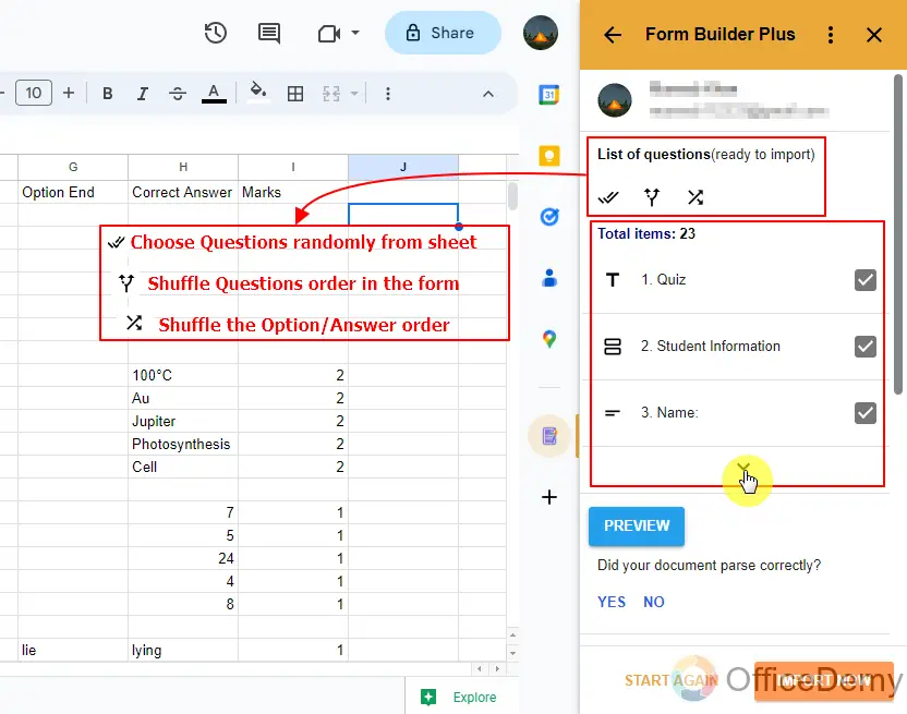 how to create a form using google Sheets 20