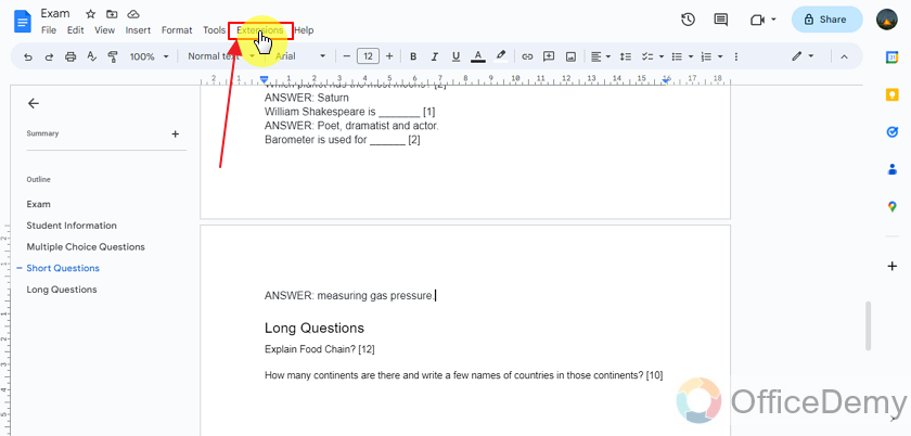 how to create a google form from a word document 8