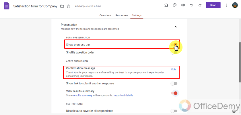 how to create an evaluation form in google forms 17