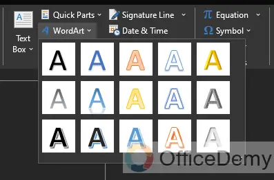 how to curve text in Microsoft word 15