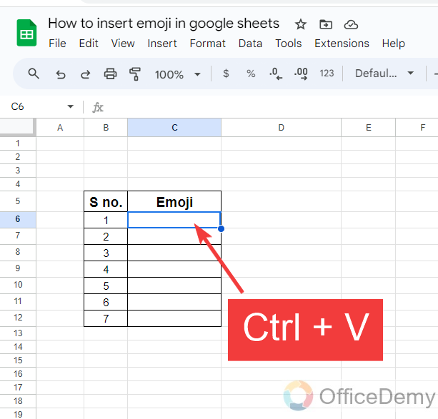 how to insert emoji in google sheets 12