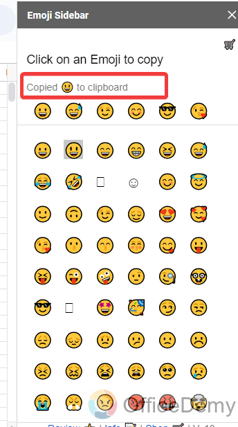 how to insert emoji in google sheets 18