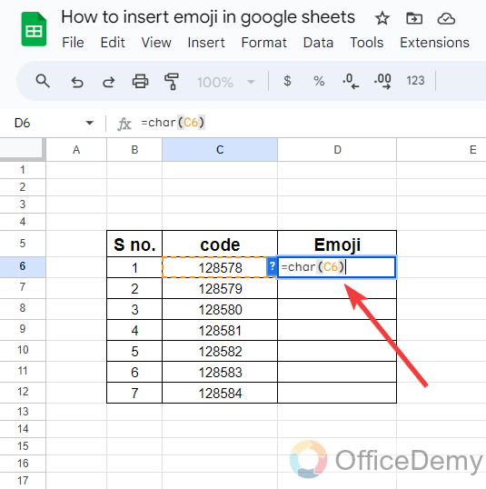 how to insert emoji in google sheets 3