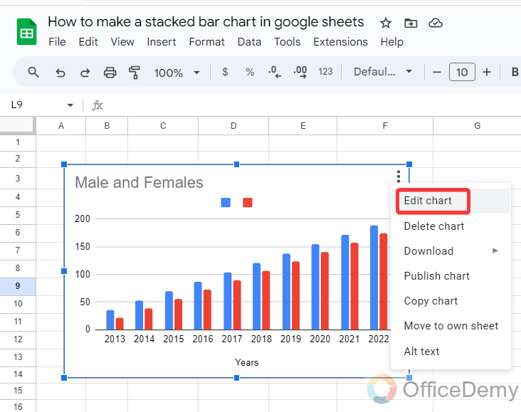 how to make a stacked bar chart in google sheets 11