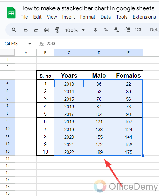 how to make a stacked bar chart in google sheets 2