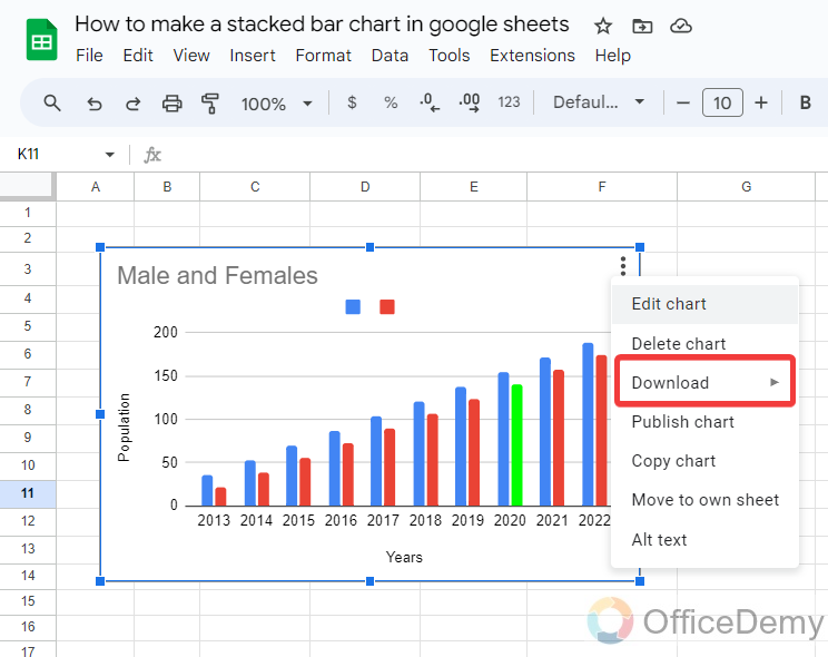 how to make a stacked bar chart in google sheets 22