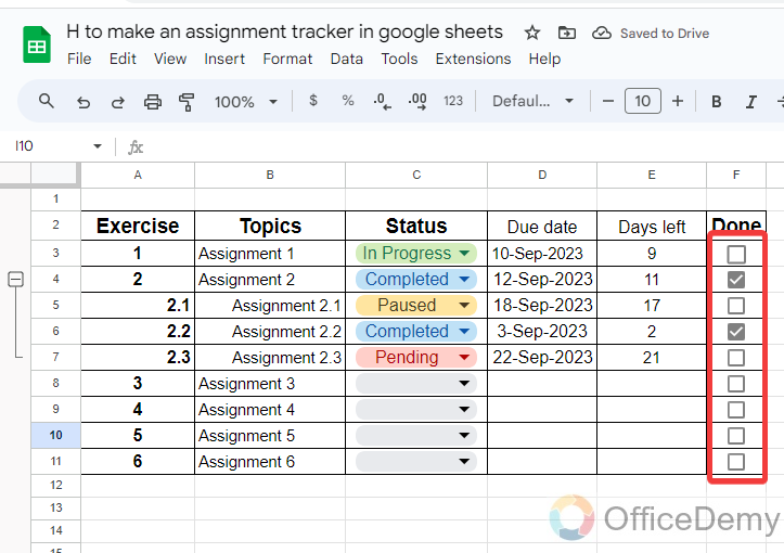 how to make an assignment tracker in google sheets 16