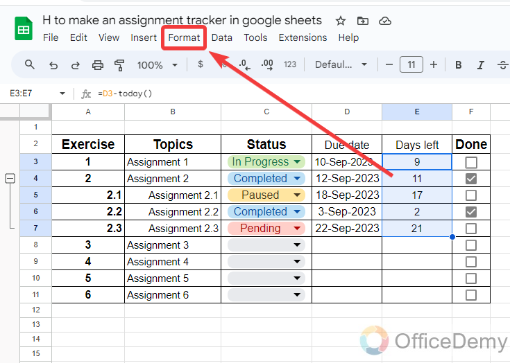 how to make an assignment tracker in google sheets 17