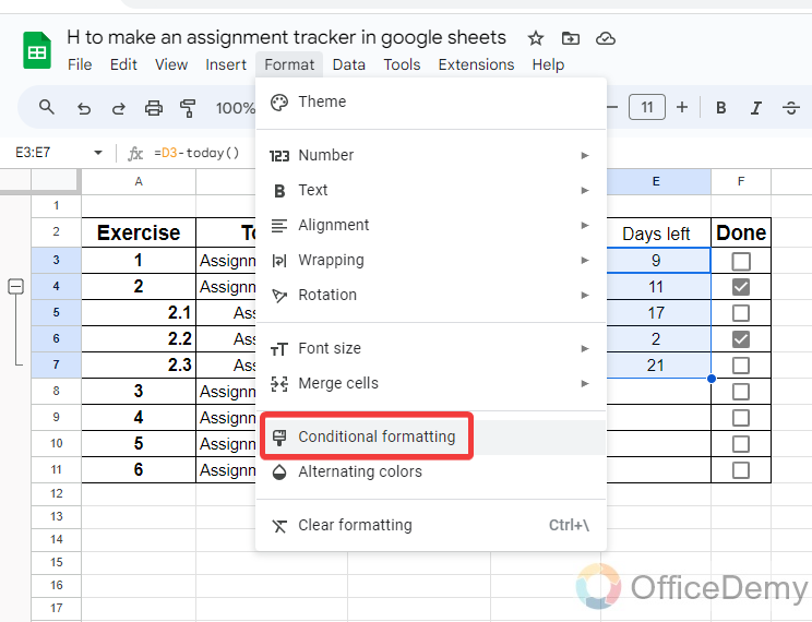 how to make an assignment tracker in google sheets 18