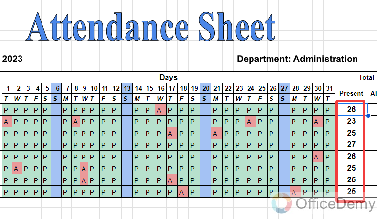 how to make an attendance sheet in google sheets 24