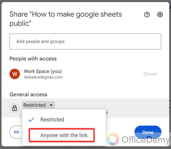 how to make google sheets public 3