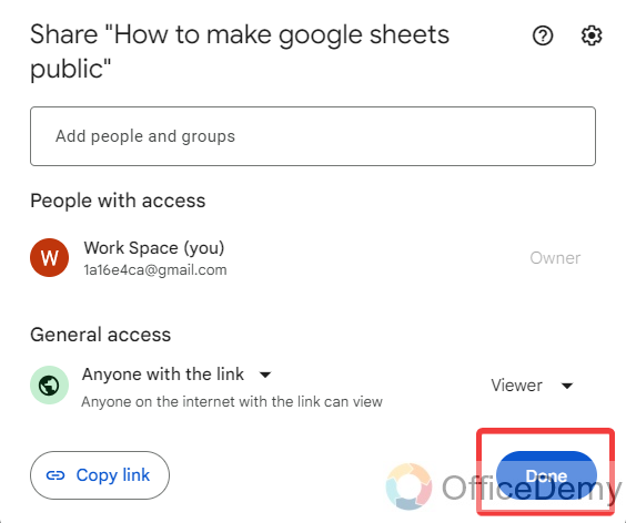how to make google sheets public 4