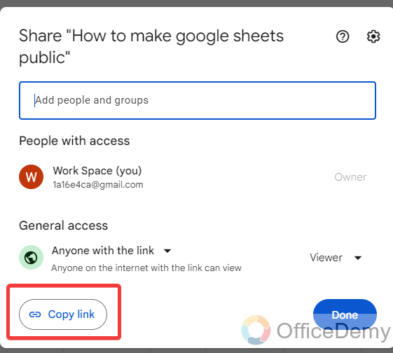 how to make google sheets public 5