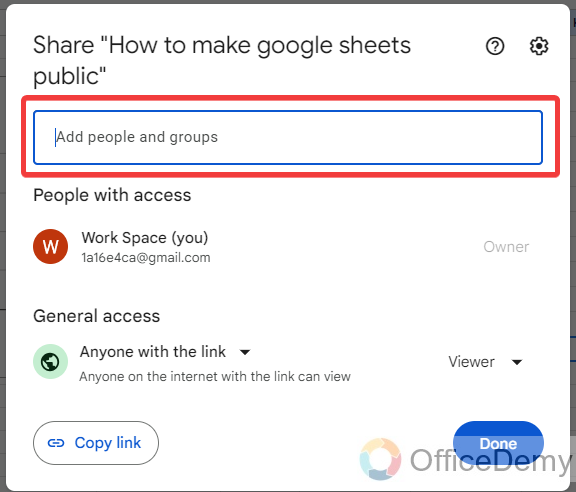 how to make google sheets public 7
