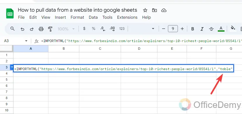 how to pull data from a website into google sheets 10