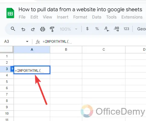 how to pull data from a website into google sheets 6