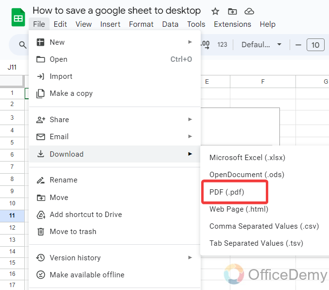 how to save a google sheet to desktop 16