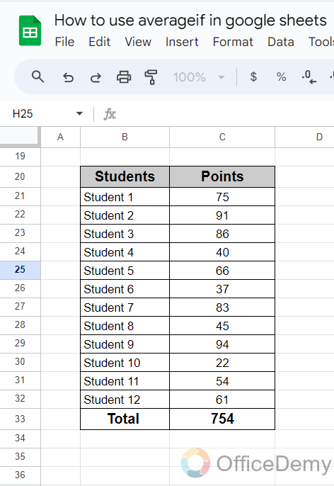 how to use averageif in google sheets 11