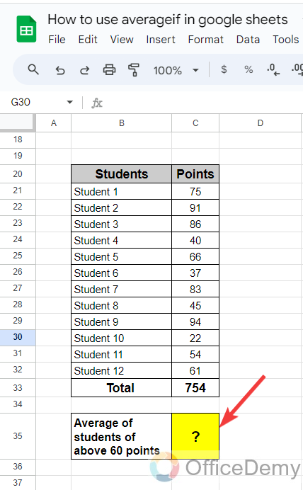 how to use averageif in google sheets 12