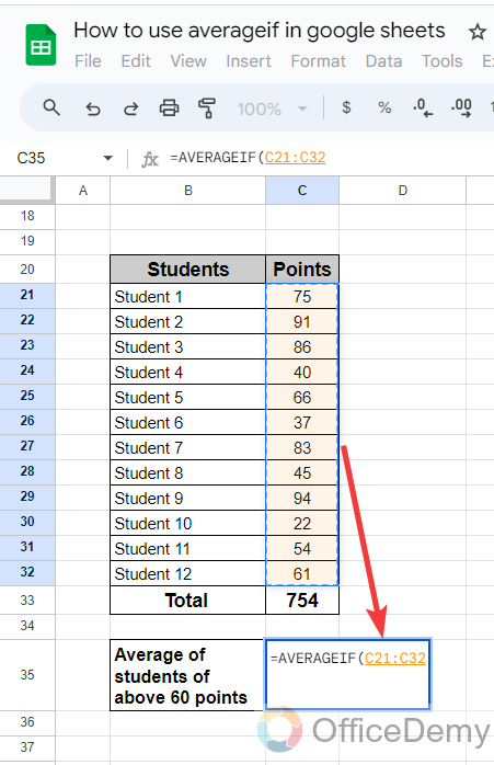 how to use averageif in google sheets 14