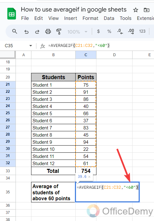 how to use averageif in google sheets 15