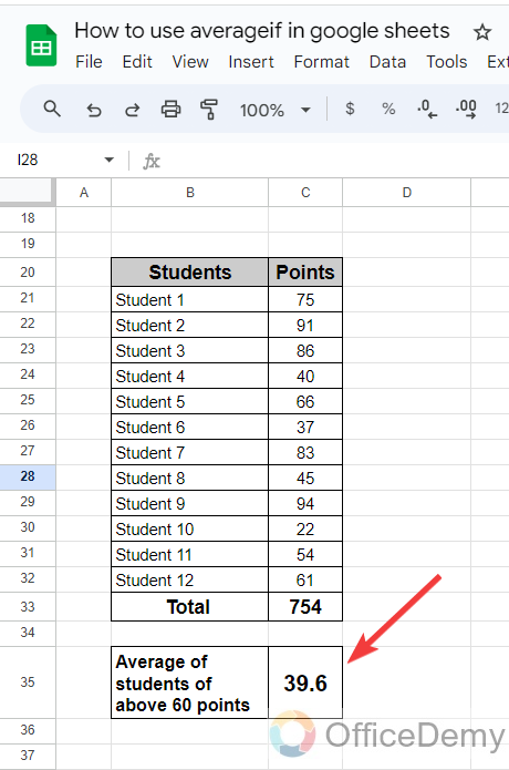how to use averageif in google sheets 16