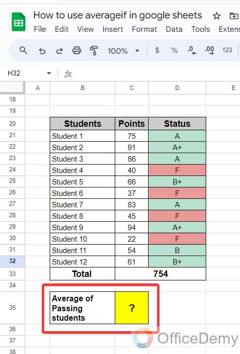 how to use averageif in google sheets 18