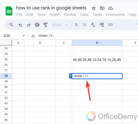 how to use rank in google sheets 16