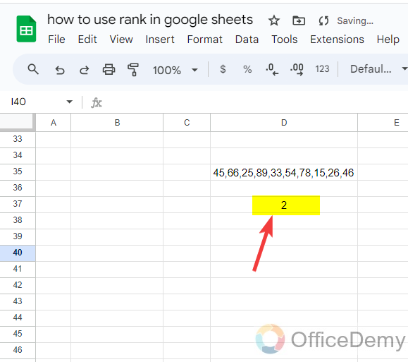 how to use rank in google sheets 18