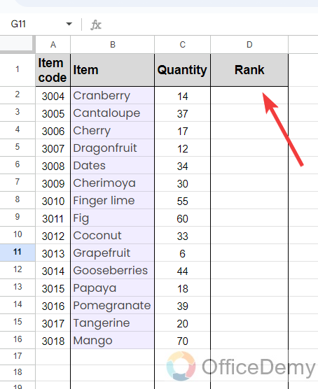 how to use rank in google sheets 8