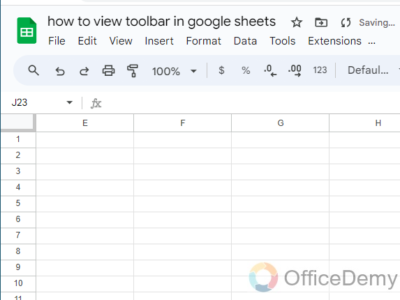 how to view toolbar in google sheets 11
