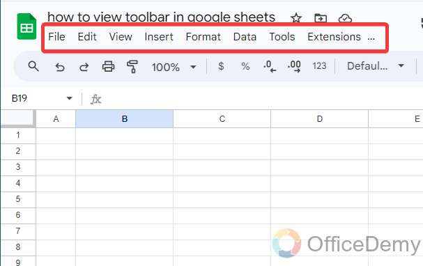 how to view toolbar in google sheets 3