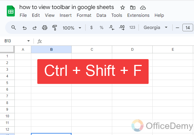 how to view toolbar in google sheets 5