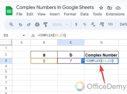 Complex Numbers In Google Sheets 3