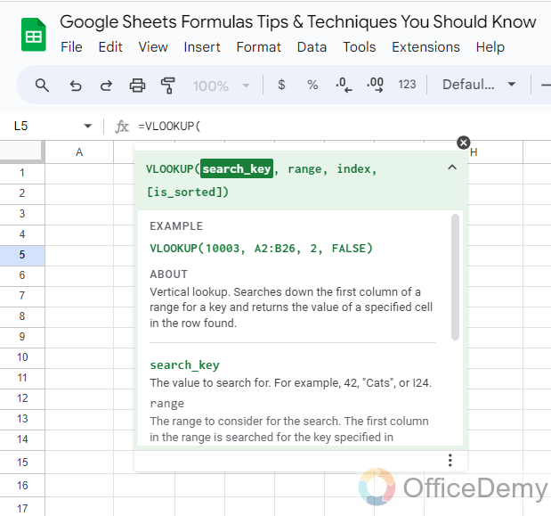 Google Sheets Formulas Tips & Techniques You Should Know 8