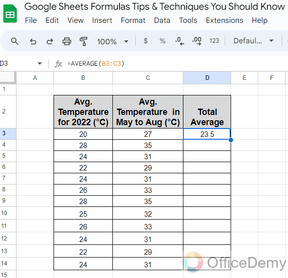 Google Sheets Formulas Tips & Techniques You Should Know 13