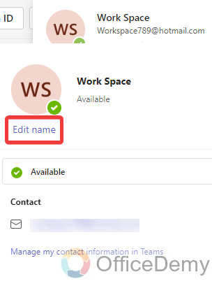 How to Change Name on Microsoft Teams 3