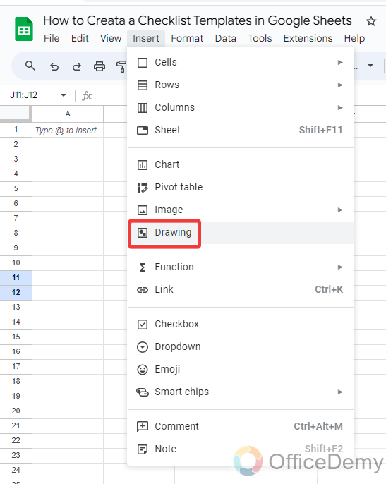 How to Create a Checklist Template in Google Sheets 1